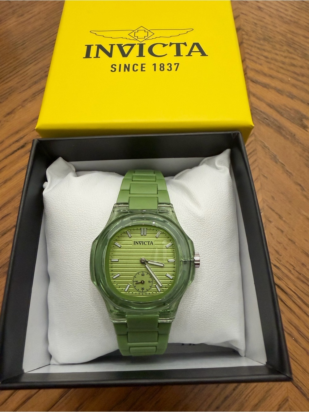 Invicta Celestial Green and Transparent Watch